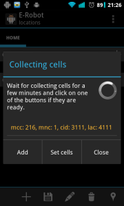 Collecting cells